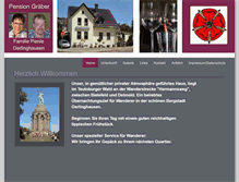 Tablet Screenshot of pension-graeber.de
